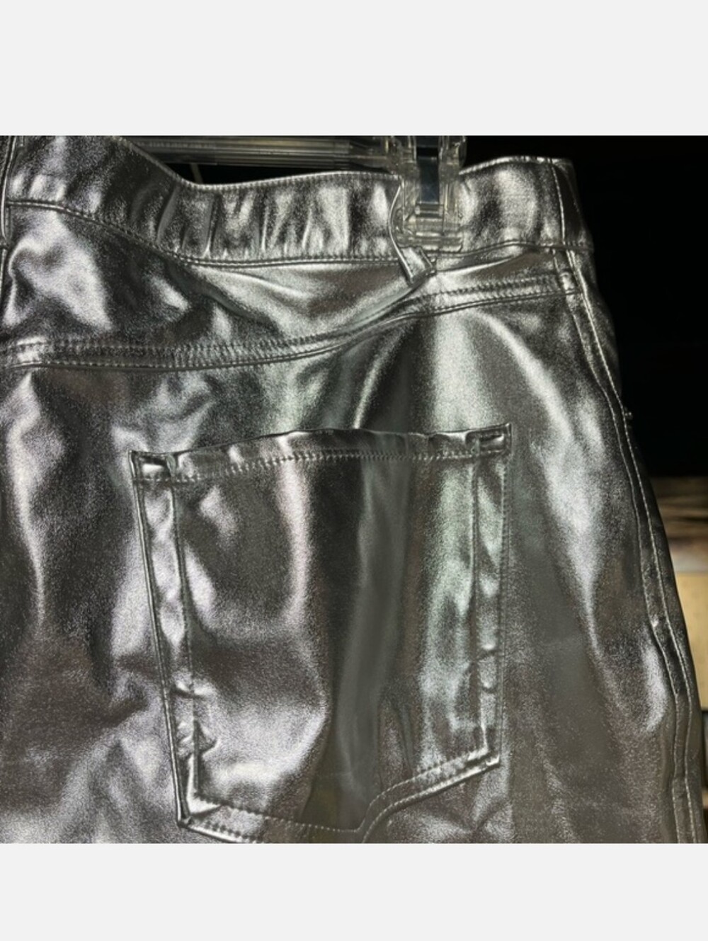 Wild Fable High-Rise Silver Metallic Straight-Leg Pants - Women - Picture 7 of 9